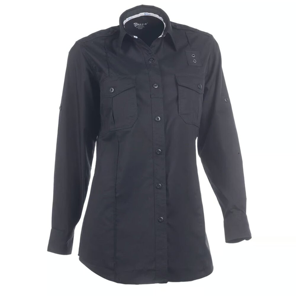 Galls Women's G-Flex Class B Convertible Sleeve Shirt, Navy, SH2450, 34 REG.